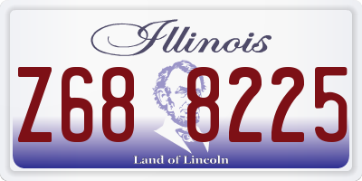 IL license plate Z688225