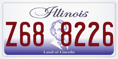 IL license plate Z688226