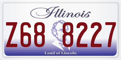 IL license plate Z688227
