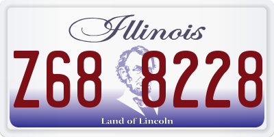IL license plate Z688228