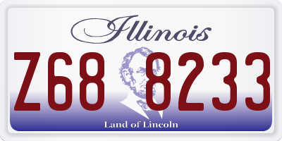 IL license plate Z688233