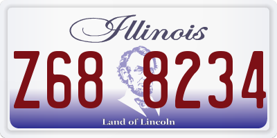 IL license plate Z688234