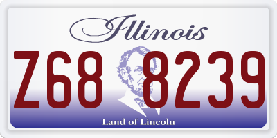 IL license plate Z688239