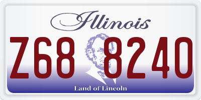 IL license plate Z688240