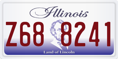 IL license plate Z688241