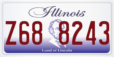 IL license plate Z688243