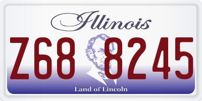 IL license plate Z688245