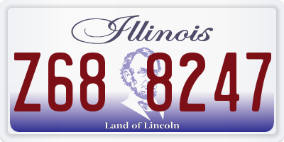 IL license plate Z688247