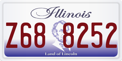 IL license plate Z688252