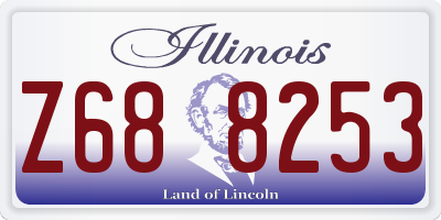 IL license plate Z688253