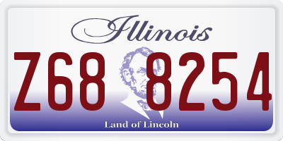 IL license plate Z688254