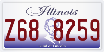 IL license plate Z688259