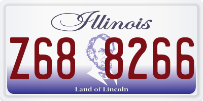 IL license plate Z688266