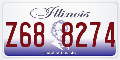 IL license plate Z688274
