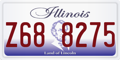 IL license plate Z688275