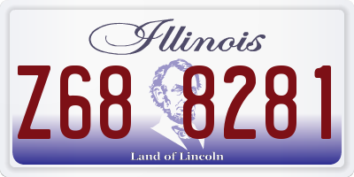 IL license plate Z688281