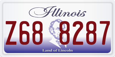IL license plate Z688287
