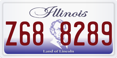 IL license plate Z688289