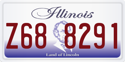IL license plate Z688291