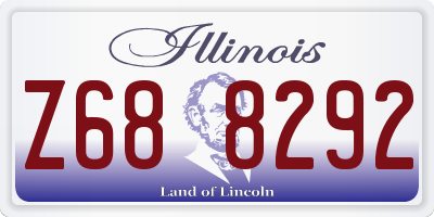 IL license plate Z688292