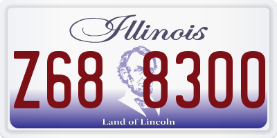IL license plate Z688300