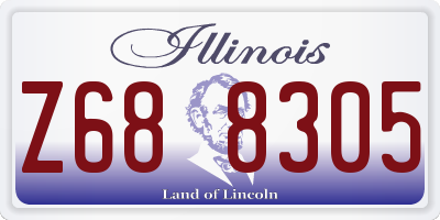 IL license plate Z688305