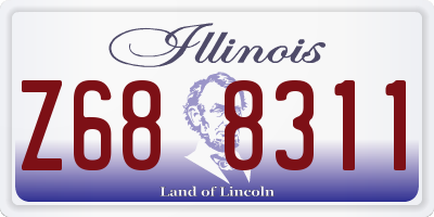 IL license plate Z688311
