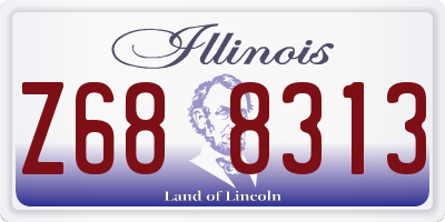 IL license plate Z688313