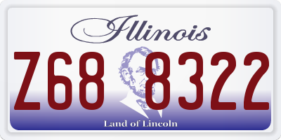 IL license plate Z688322