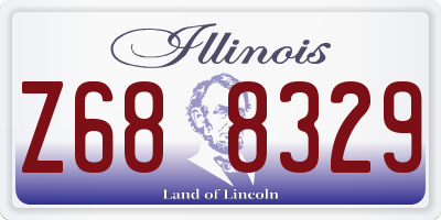 IL license plate Z688329