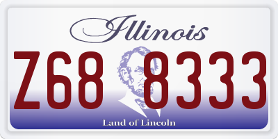IL license plate Z688333