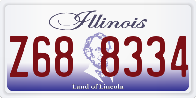 IL license plate Z688334
