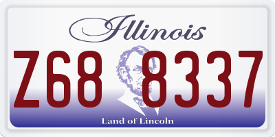 IL license plate Z688337