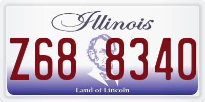 IL license plate Z688340