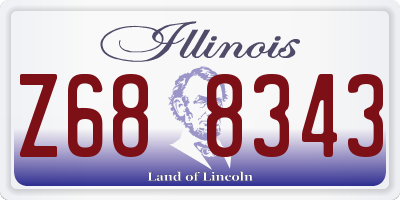 IL license plate Z688343