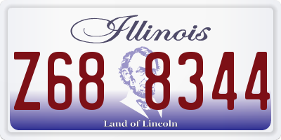 IL license plate Z688344