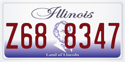 IL license plate Z688347
