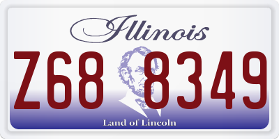 IL license plate Z688349