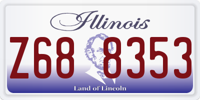 IL license plate Z688353