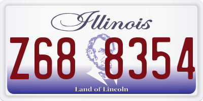 IL license plate Z688354