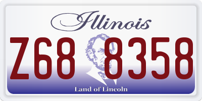 IL license plate Z688358