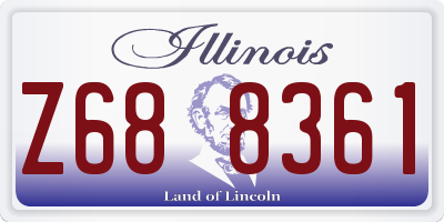 IL license plate Z688361