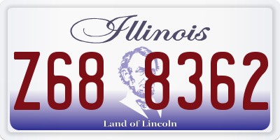 IL license plate Z688362