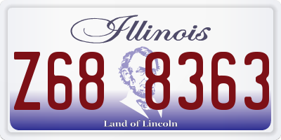 IL license plate Z688363