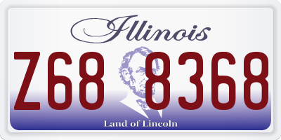 IL license plate Z688368
