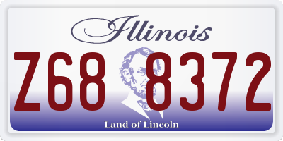 IL license plate Z688372