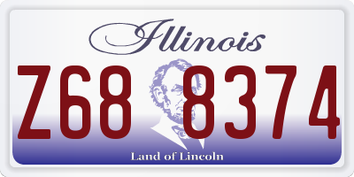 IL license plate Z688374