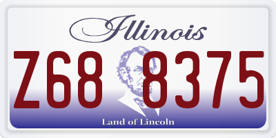 IL license plate Z688375