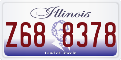 IL license plate Z688378