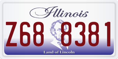 IL license plate Z688381